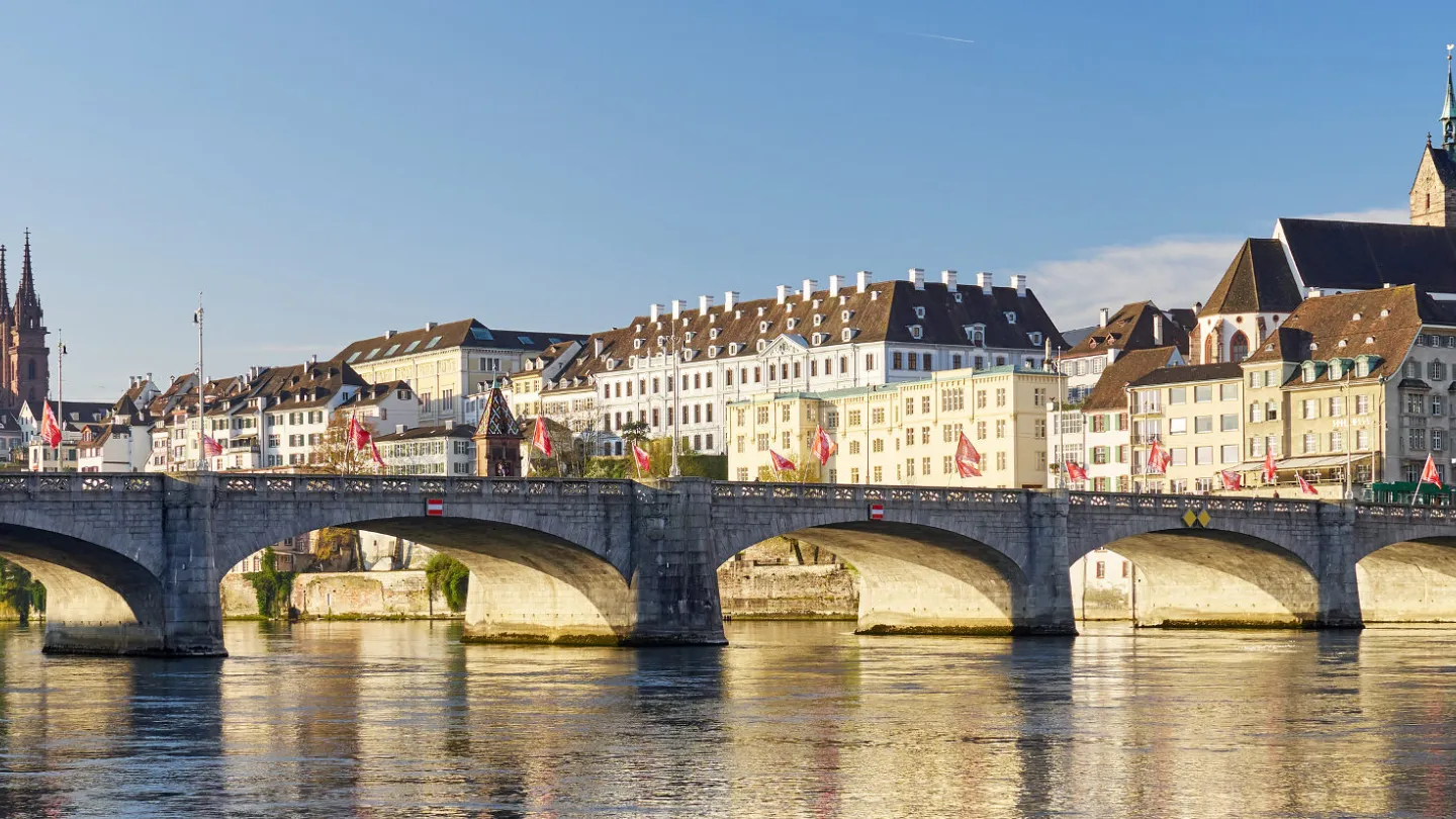 Die Stadt Basel am Rhein