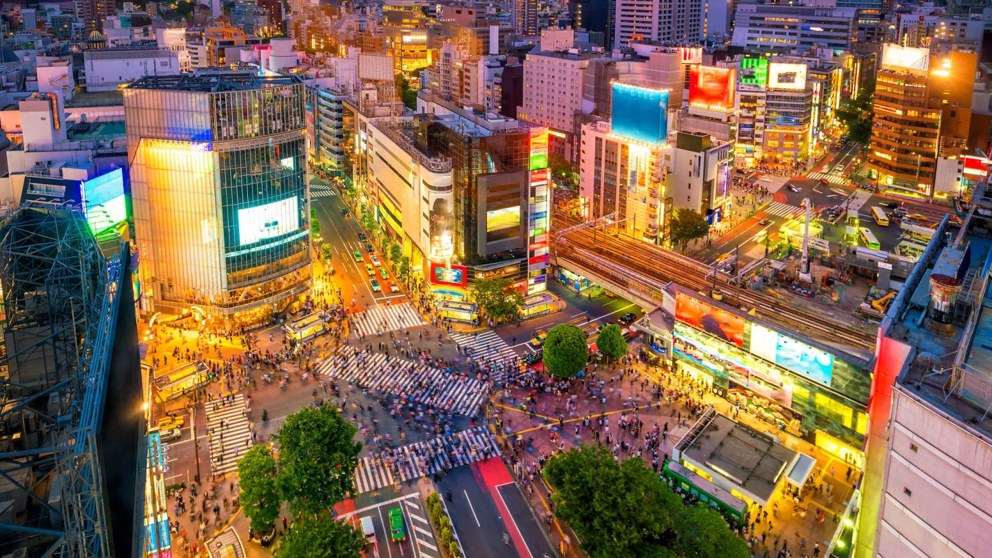 Shibuya-Crossing in Tokio, Japan