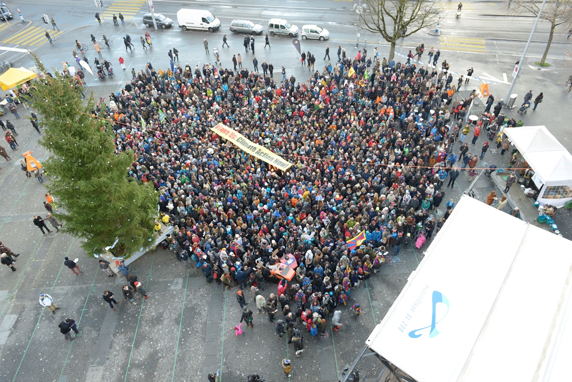 Démonstration d'Air Alliance à Zurich