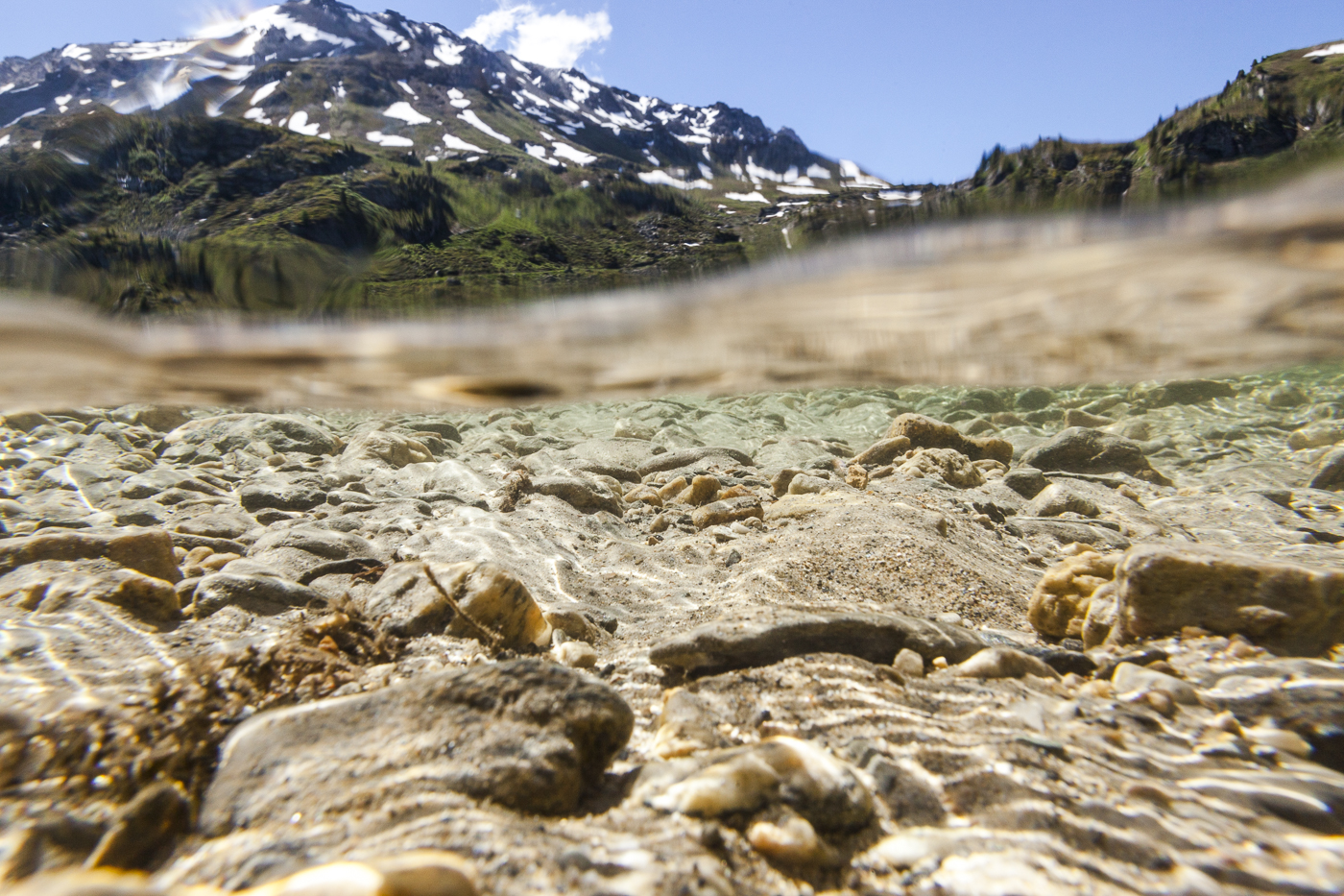 Schweizer Fluss Rèche