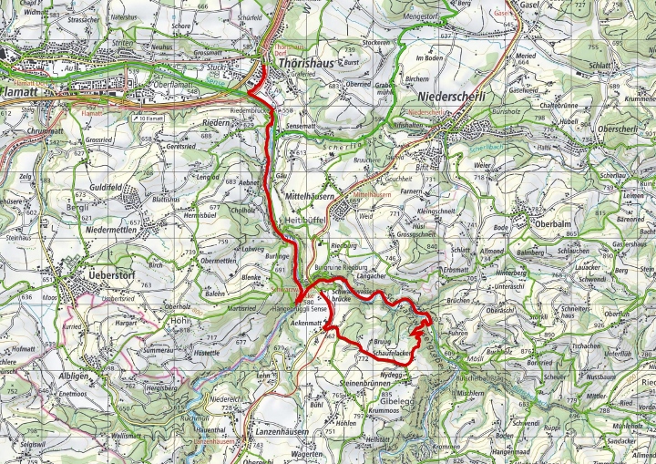 Wandervorschlag Sense