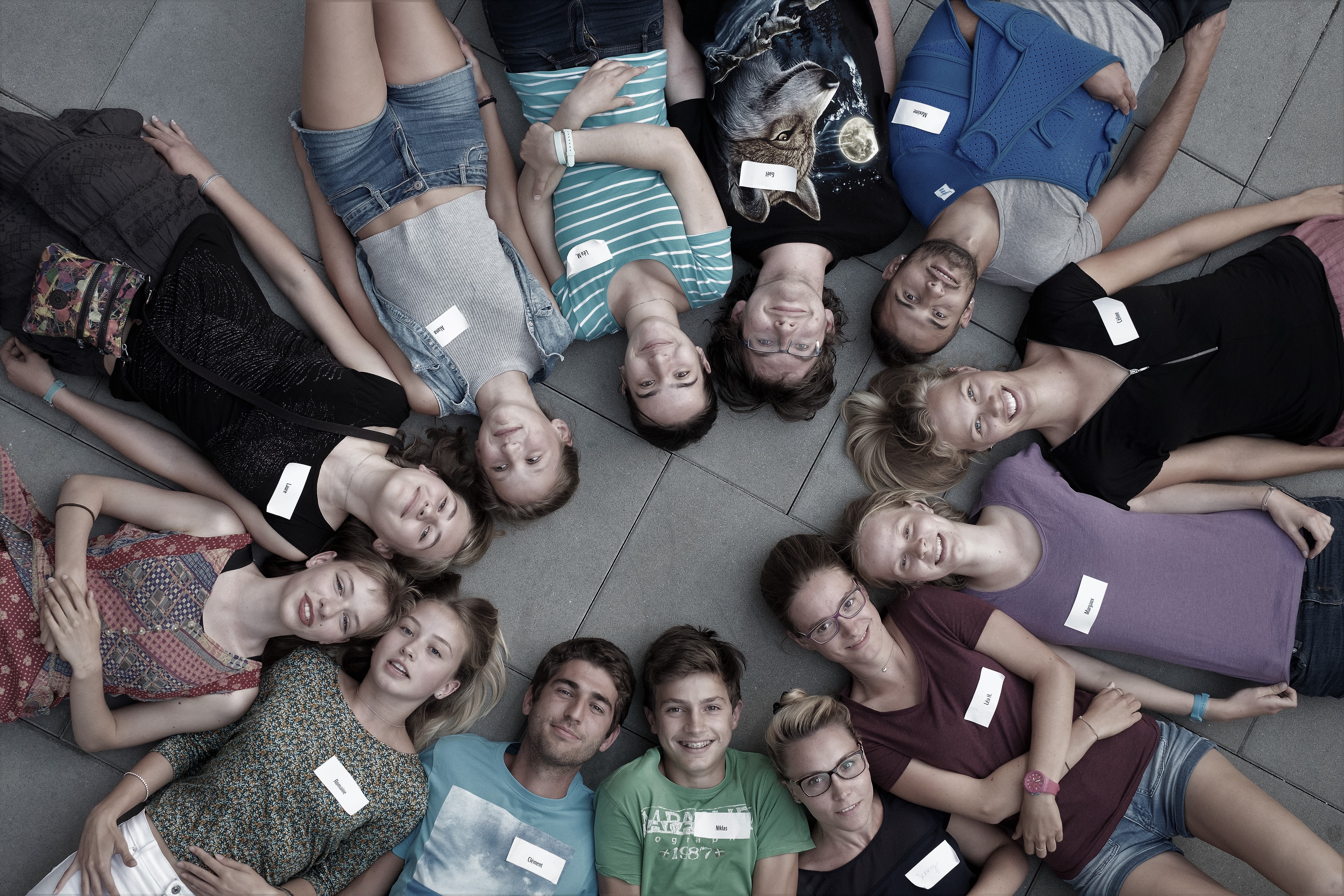 WWF Youth Gruppenbild aus der Vogelperspektive