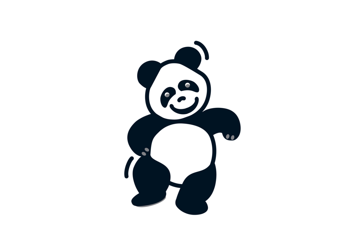 LiLu-Panda-Illustration tanzen