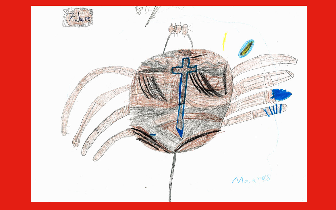 LiLu-Panda-Zeichnung Magnus, 7 Jahre