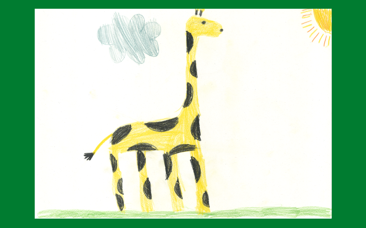 LiLu-Panda-Zeichnung Tilda, 6 Jahre