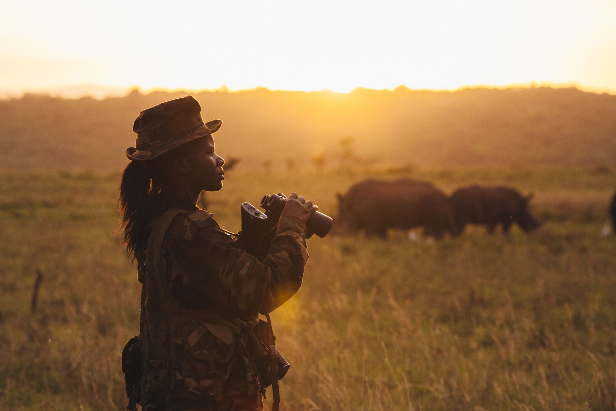 Wildhüterin in Kenia