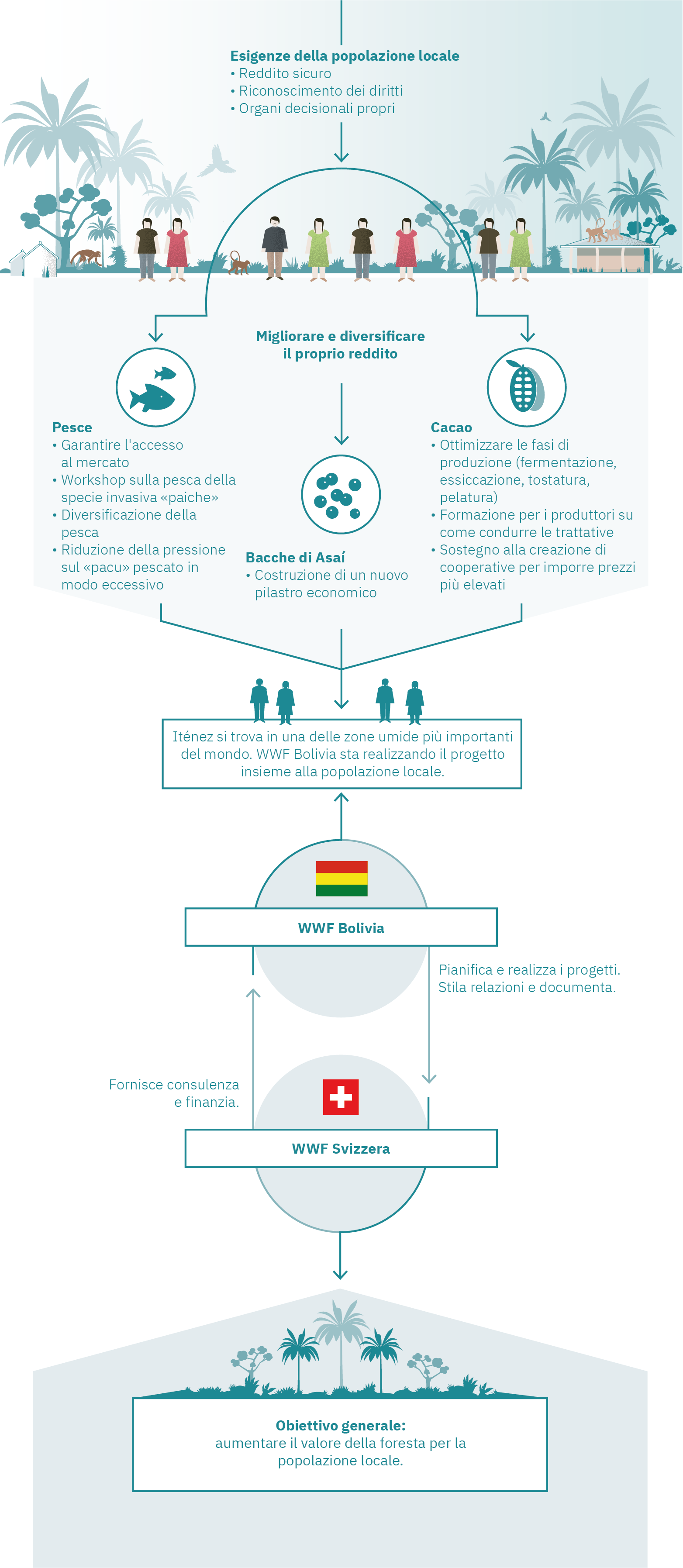 Infografik WWF-Projekt Bolivien