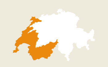 WWF Sektion Westschweiz Karte