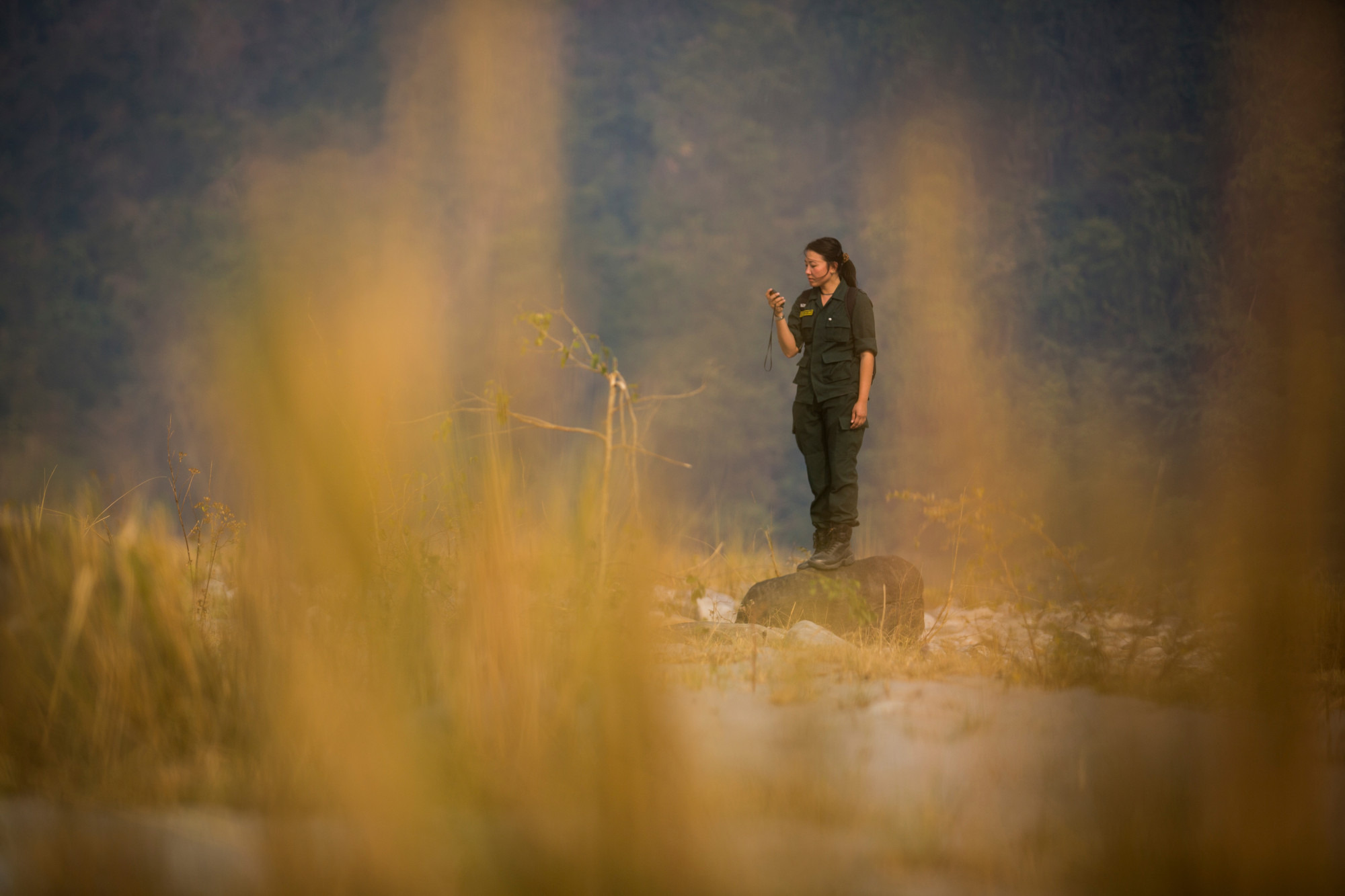 Singye Wangmo im Royal Manas National Park