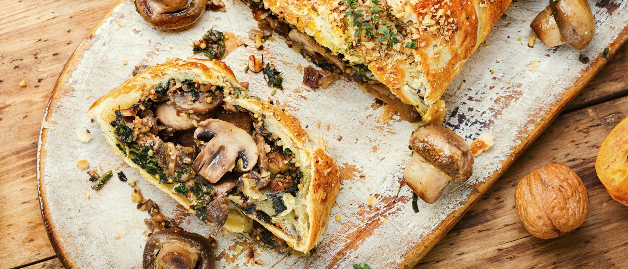 Pilz Wellington: die vegane Version eines Klassikers
