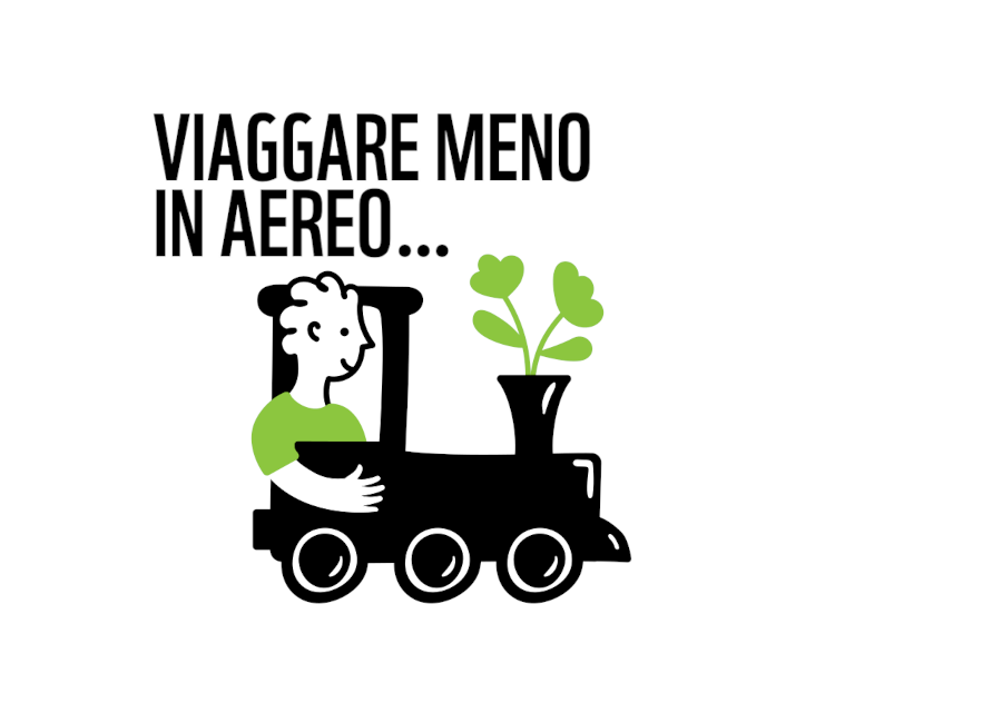 Viaggare meno in aereo