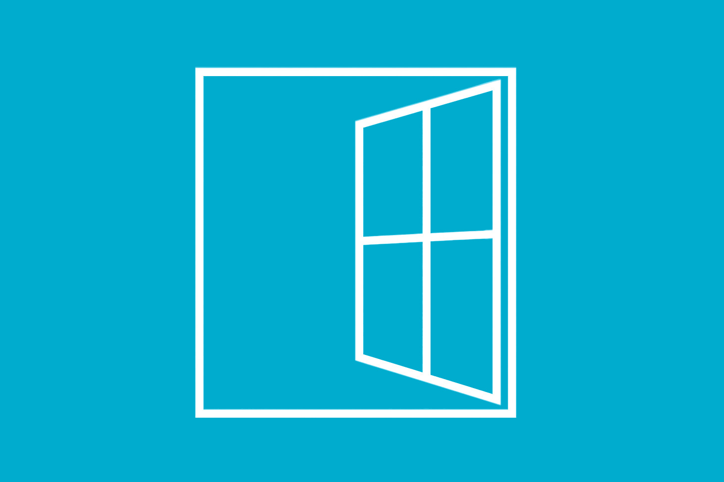Icon Window Blue Background