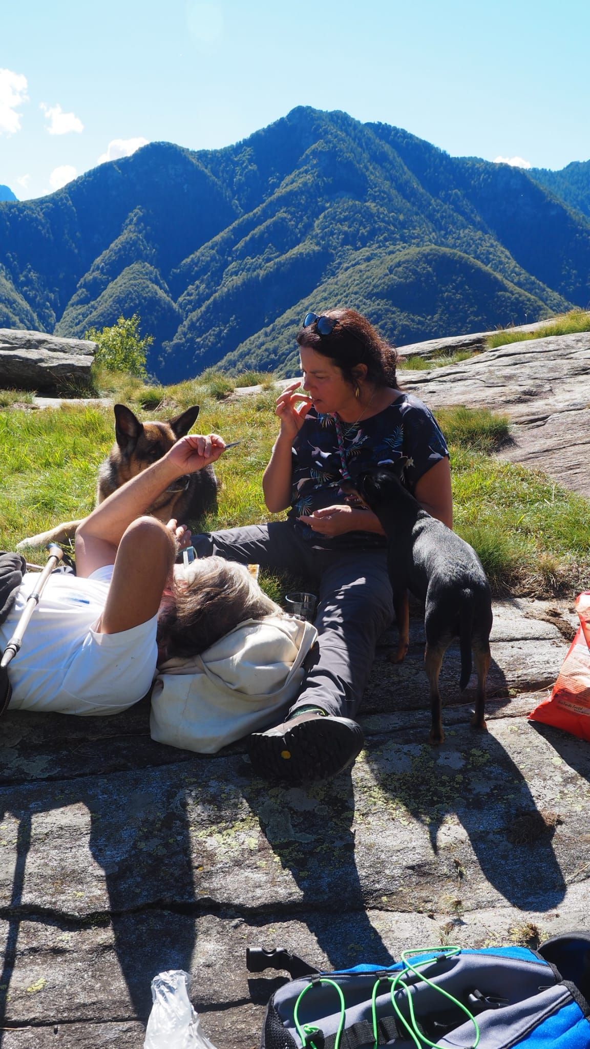 Das Ehepaar Petracca macht eine Pause