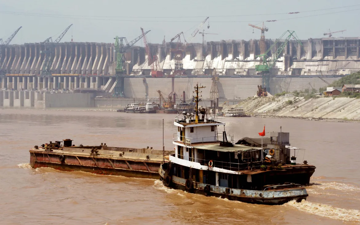 Three Gorges Damm beim Yangtze Fluss, China