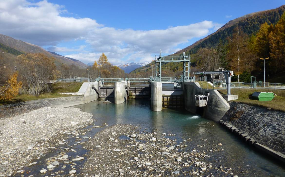 Wasserkraftwerk in der Schweiz