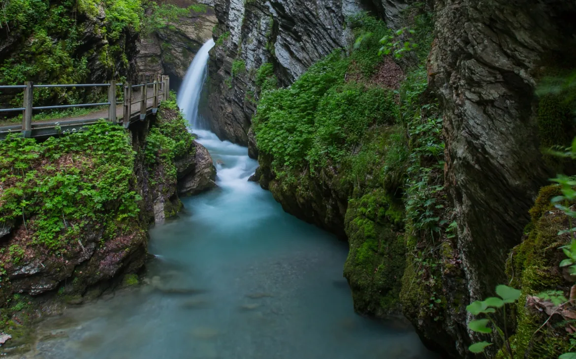 Schweizer Fluss Thur