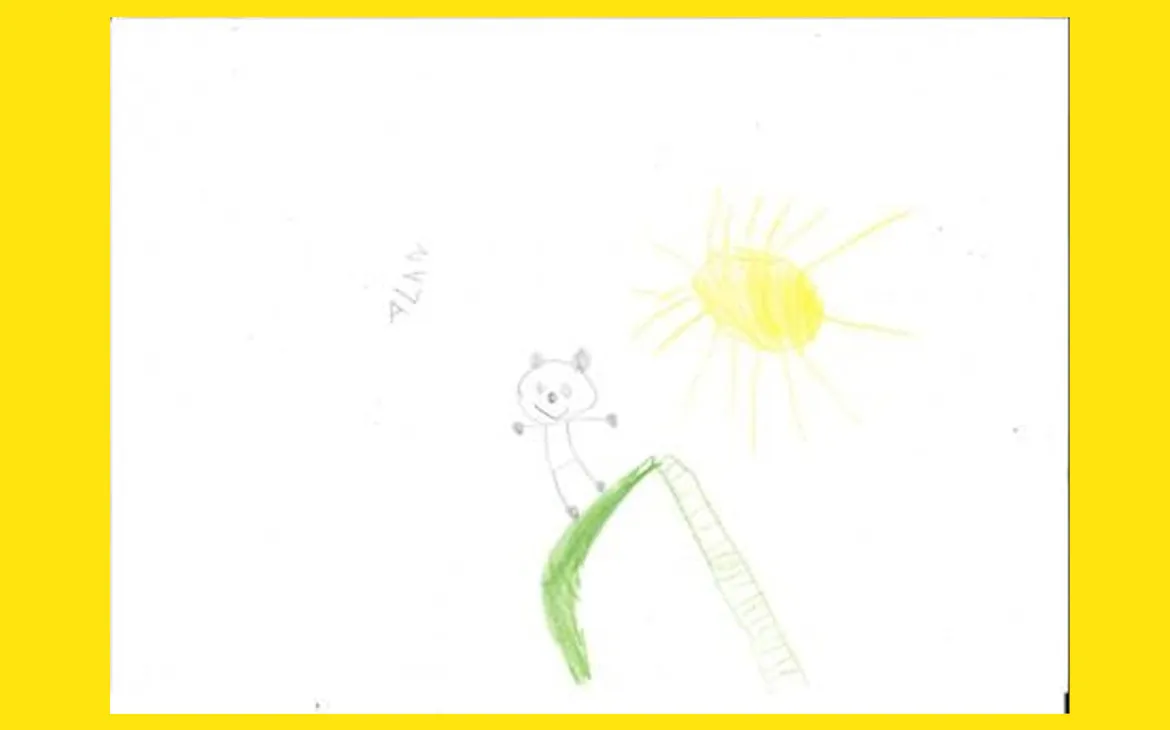 LiLu-Panda-Zeichnung Alan, 4 Jahre