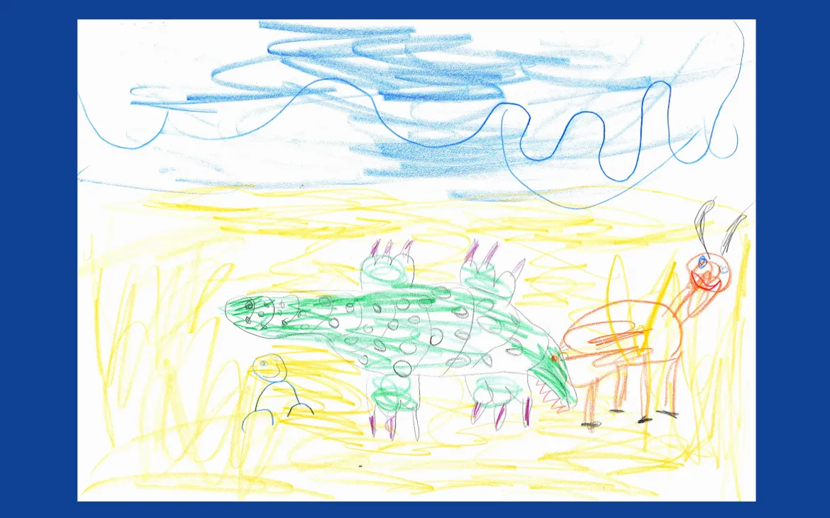 LiLu-Panda-Zeichnung Mila, 5 Jahre