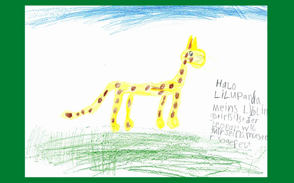 LiLu-Panda-Zeichnung Mona, 7 Jahre