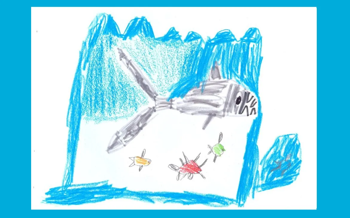 LiLu-Panda-Zeichnung Niels, 5 Jahre