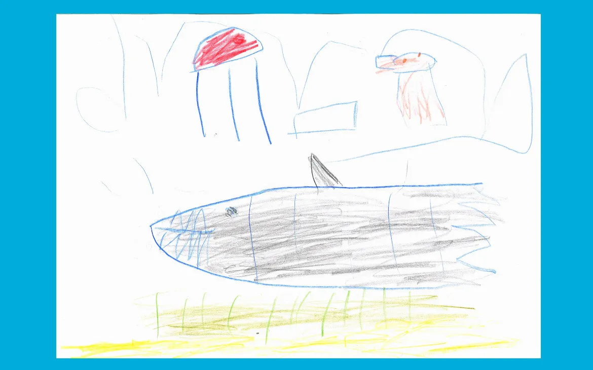 LiLu-Panda-Zeichnung Aruna, 4 Jahre