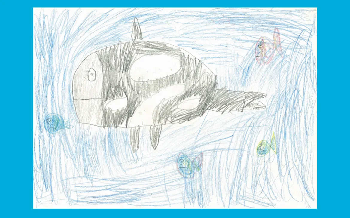 LiLu-Panda-Zeichnung Beda, 6 Jahre