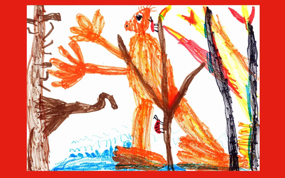 LiLu-Panda-Zeichnung Ben, 6 Jahre