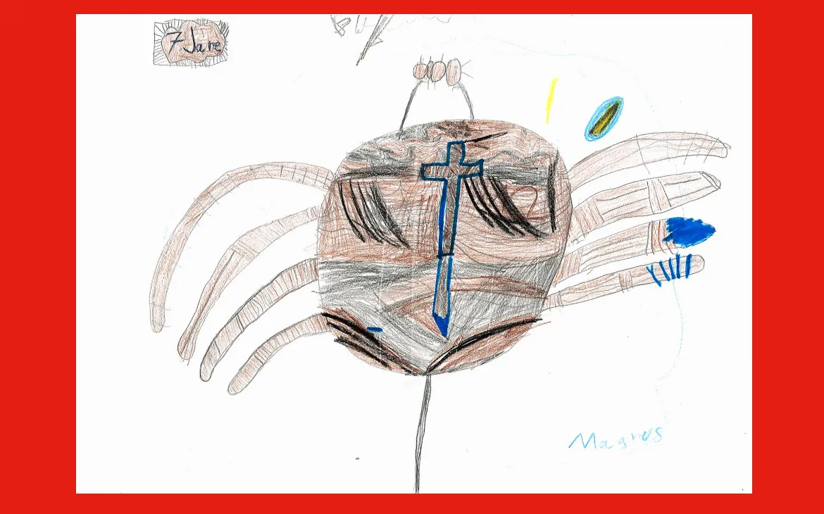 LiLu-Panda-Zeichnung Magnus, 7 Jahre