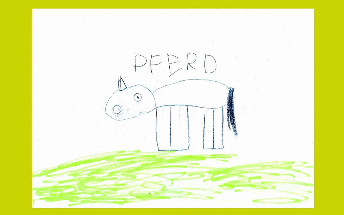 LiLu-Panda-Zeichnung Nathania, 6 Jahre