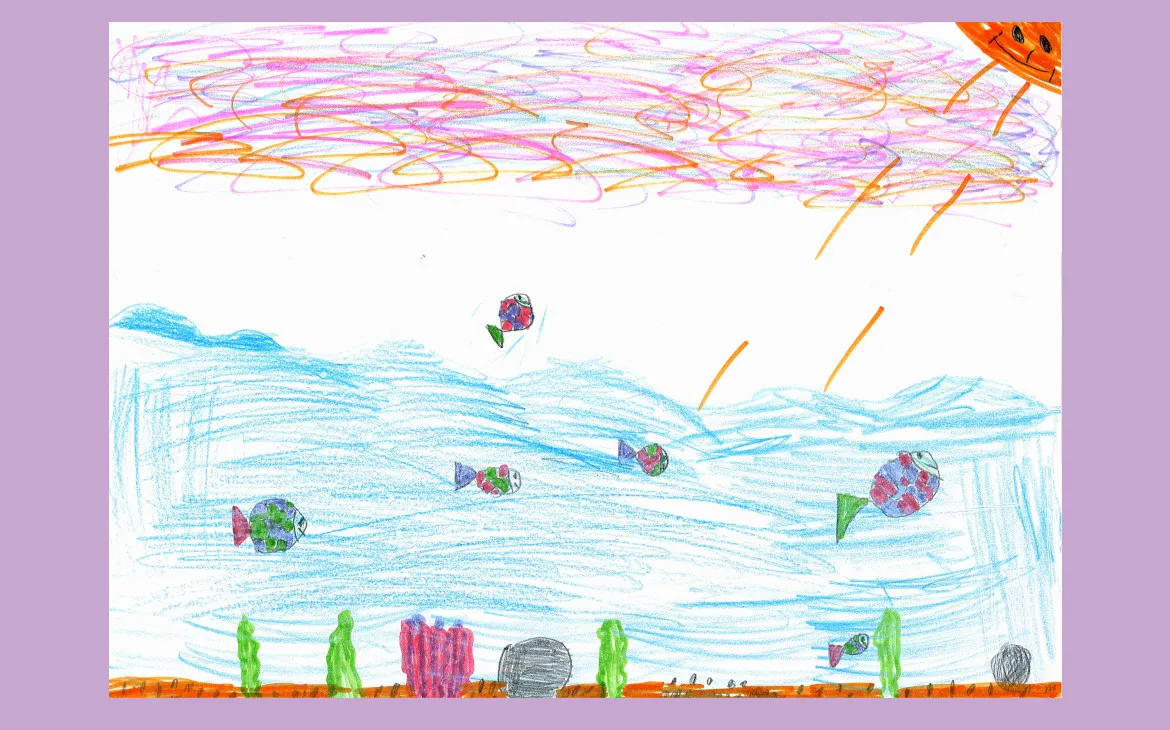 LiLu-Panda-Zeichnung Seline, 6 Jahre