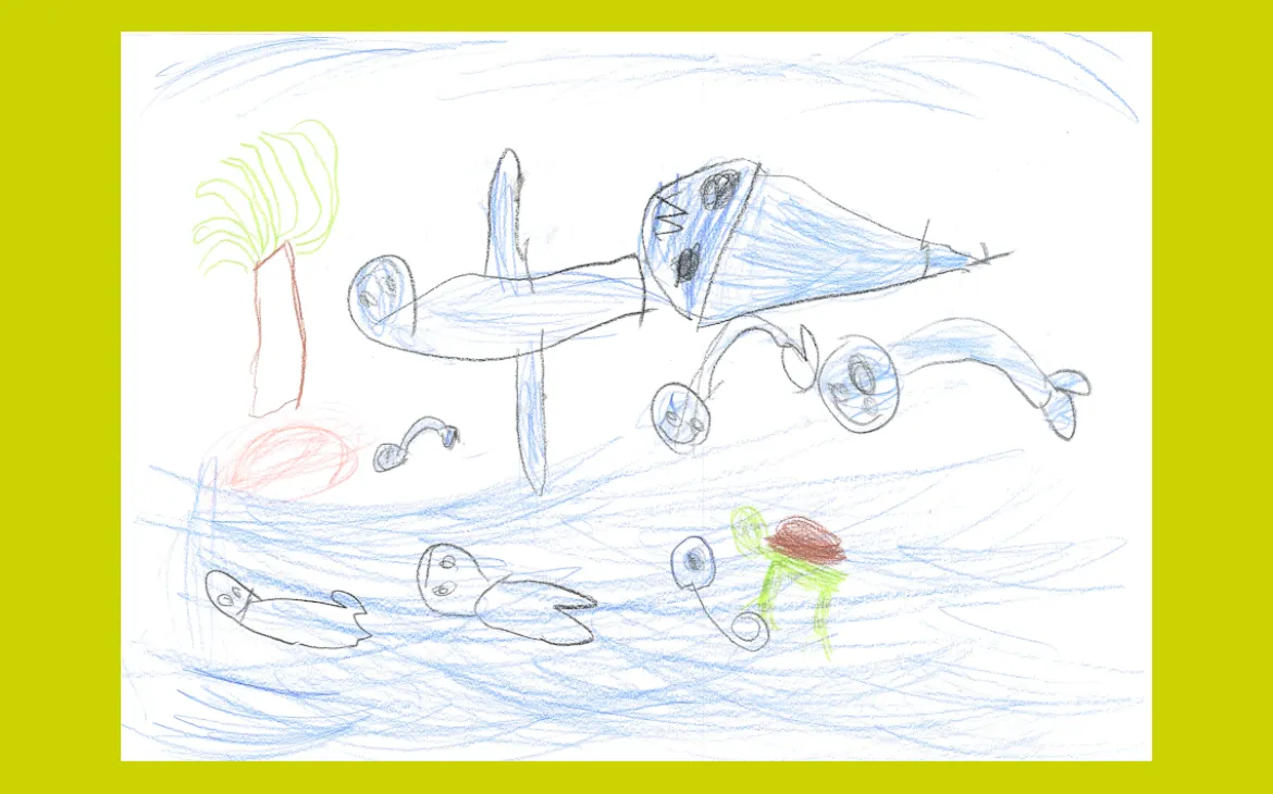 LiLu-Panda-Zeichnung Mara, 5 Jahre