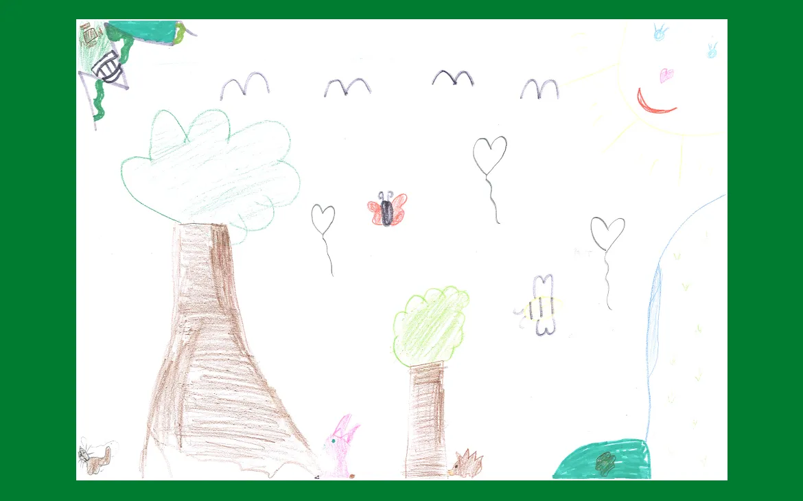 LiLu-Panda-Zeichnung Vivienne, 7 Jahre