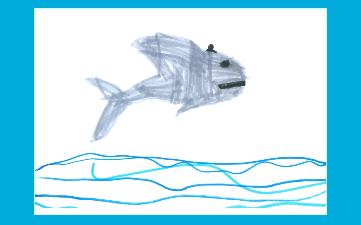 LiLu-Panda-Zeichnung Emilia, 7 Jahre