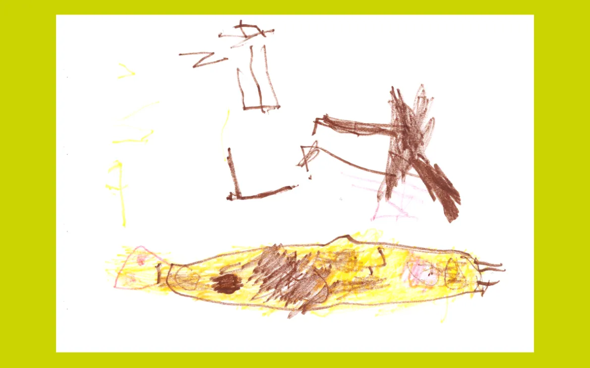 LiLu-Panda-Zeichnung Lena, 4 Jahre