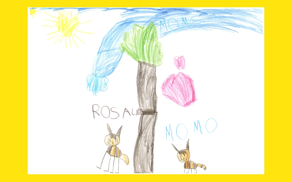 LiLu-Panda-Zeichnung Ronny, 5 Jahre