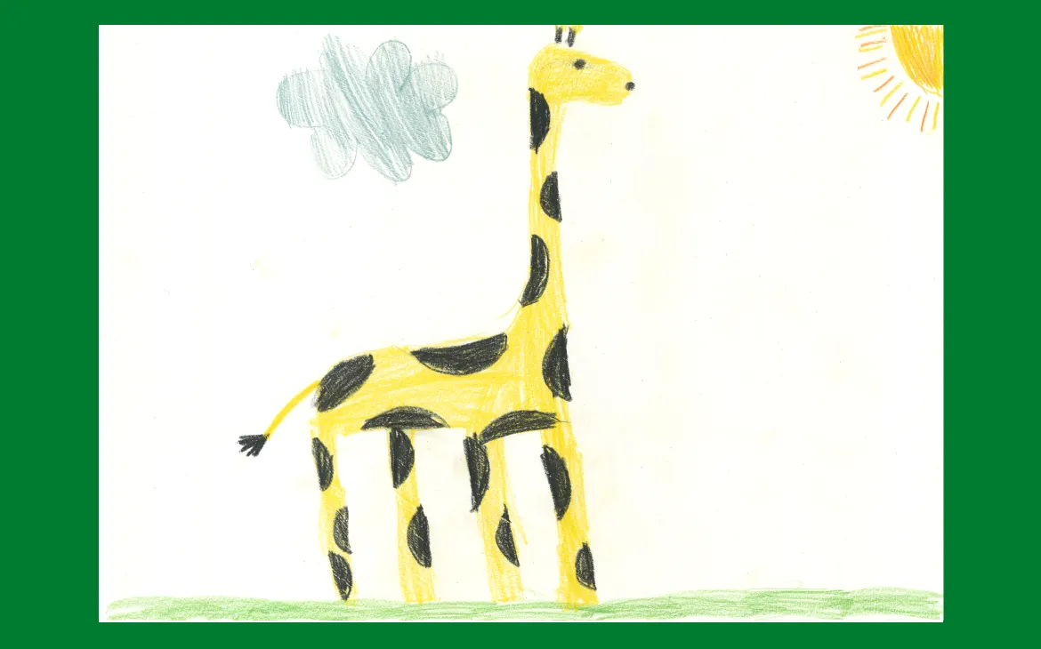 LiLu-Panda-Zeichnung Tilda, 6 Jahre