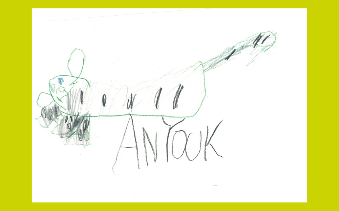 LiLu-Panda-Zeichnung Anyouk, 5 Jahre