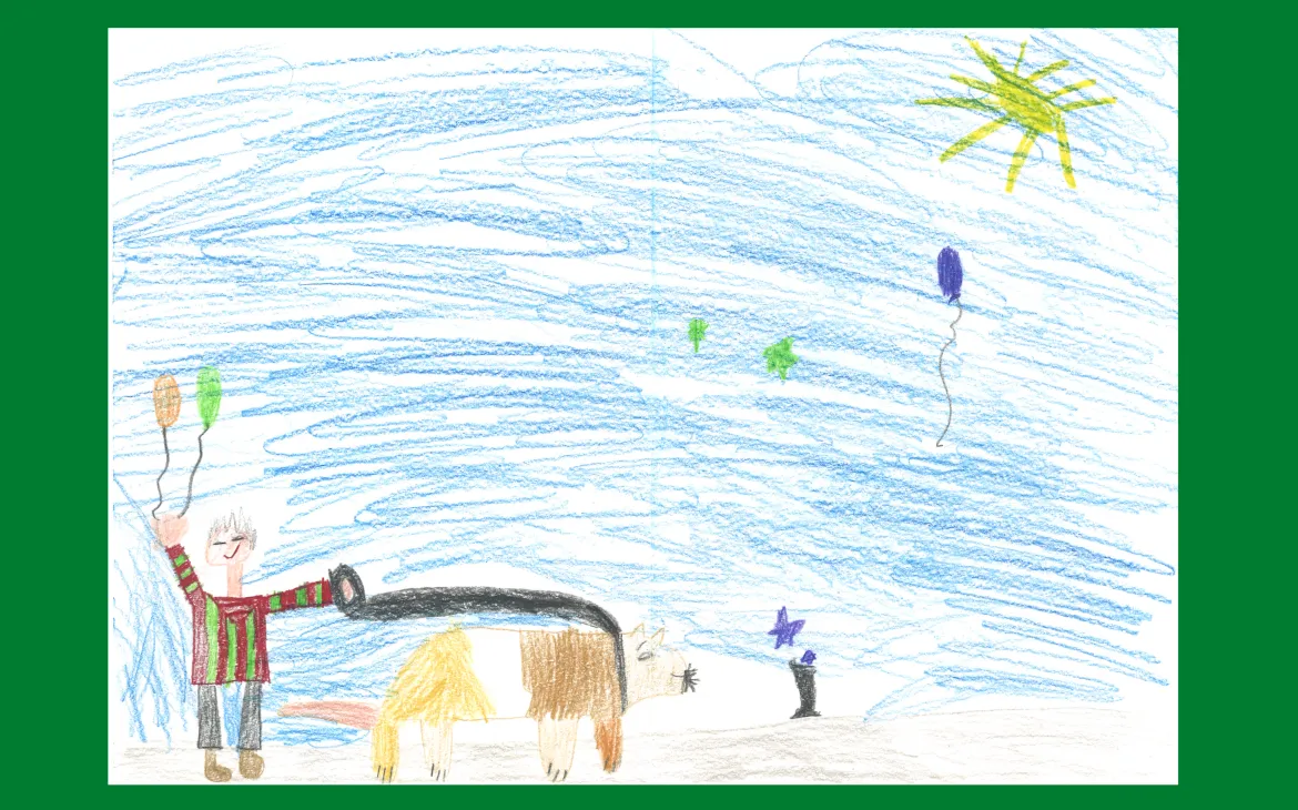 LiLu-Panda-Zeichnung Can, 7 Jahre