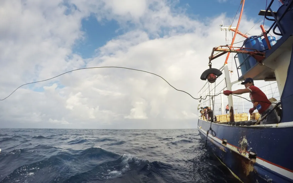 Fischerboot vor Honduras