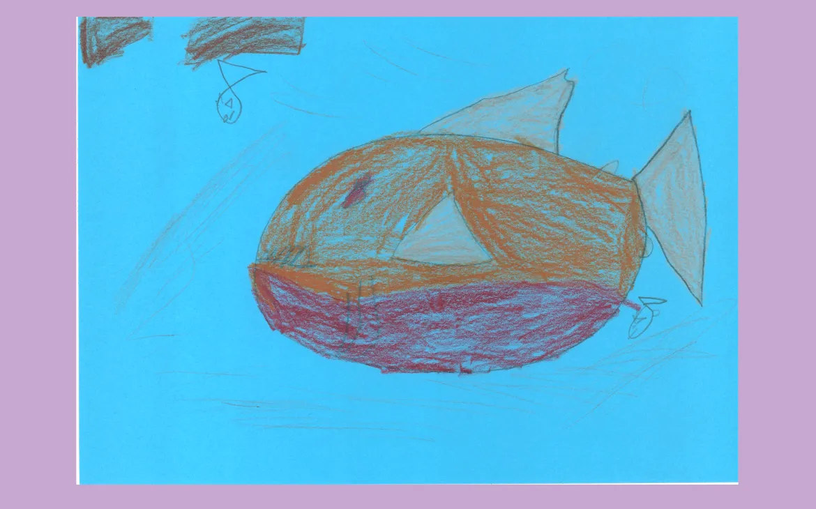 LiLu-Panda-Zeichnung Gabriel, 6 Jahre