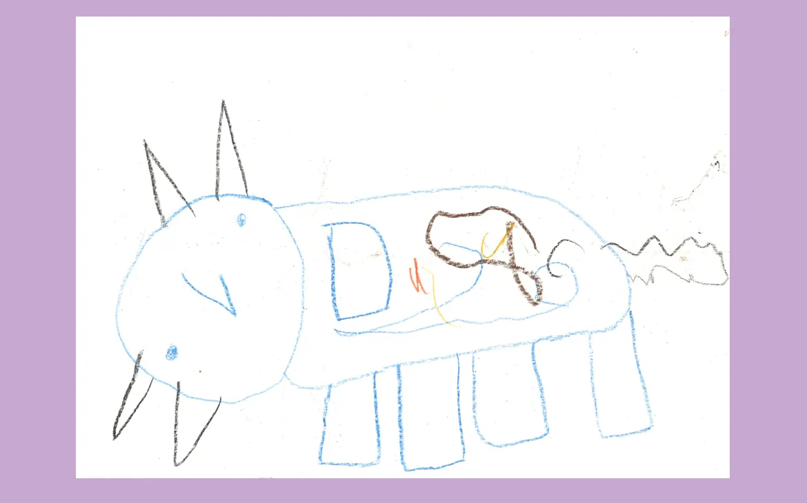 LiLu-Panda-Zeichnung Julian, 6 Jahre