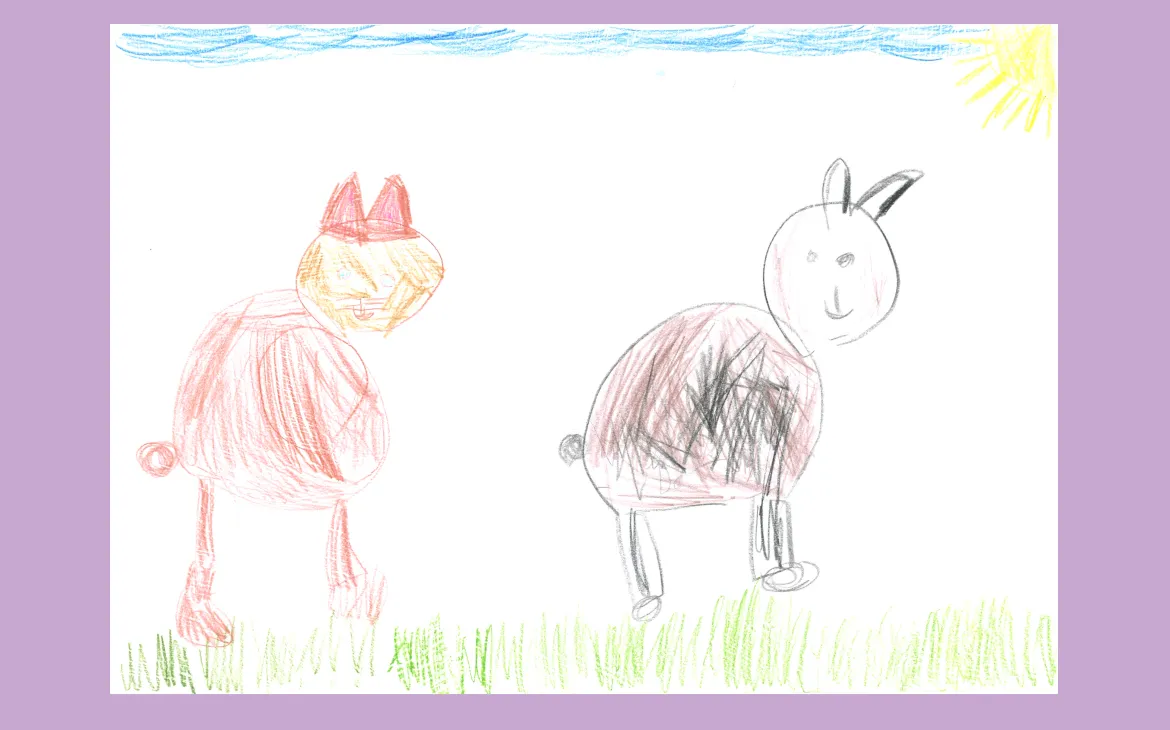 LiLu-Panda-Zeichnung Klara, 5 Jahre