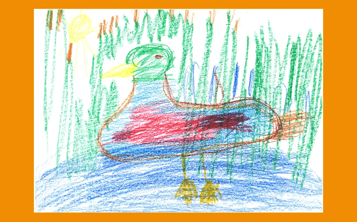 LiLu-Panda-Zeichnung Lola, 7 Jahre