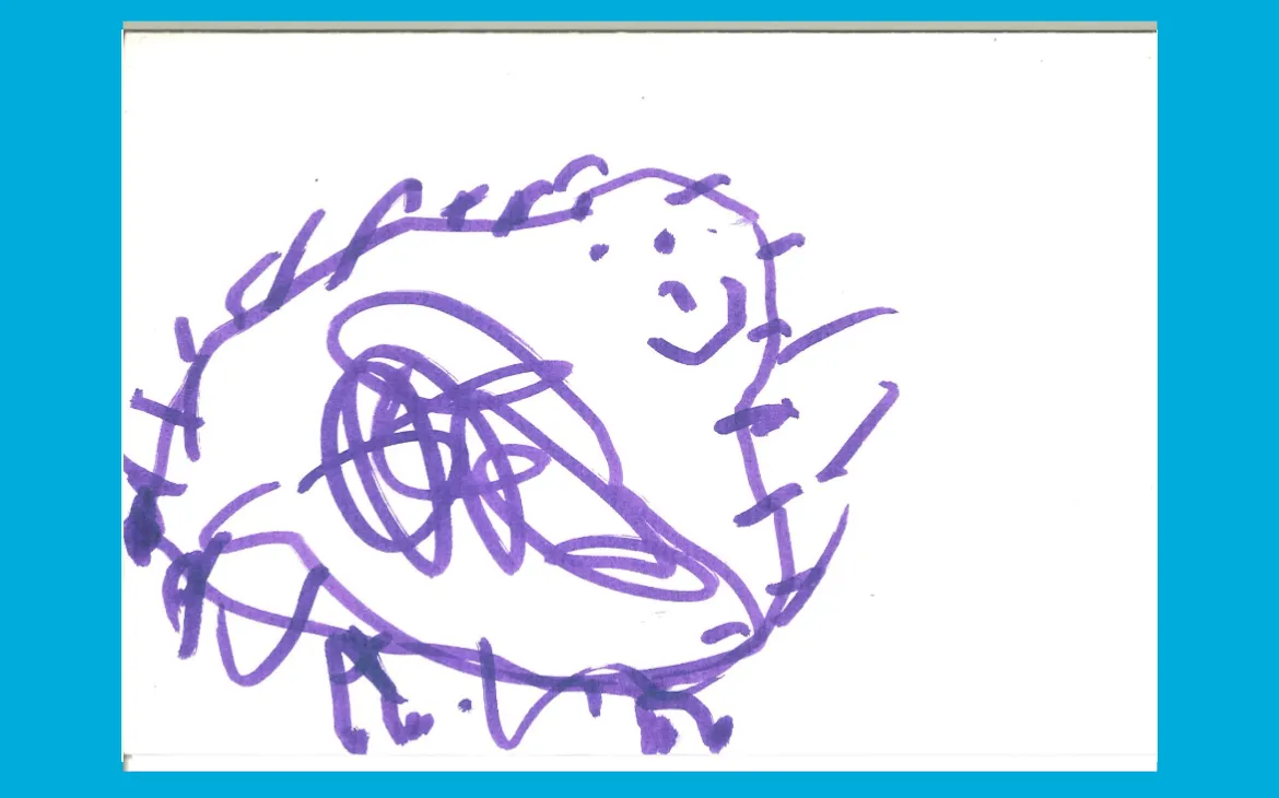 LiLu-Panda-Zeichnung Nils, 5 Jahre