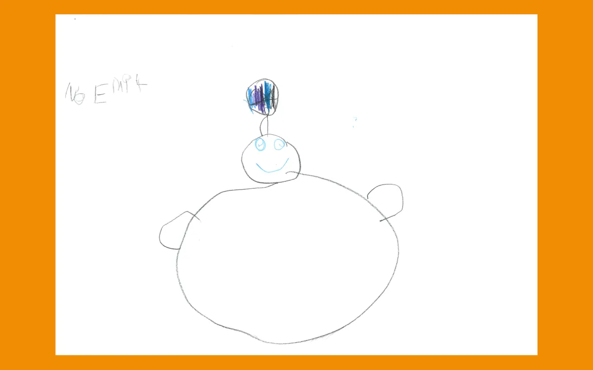 LiLu-Panda-Zeichnung Noemi, 4 Jahre