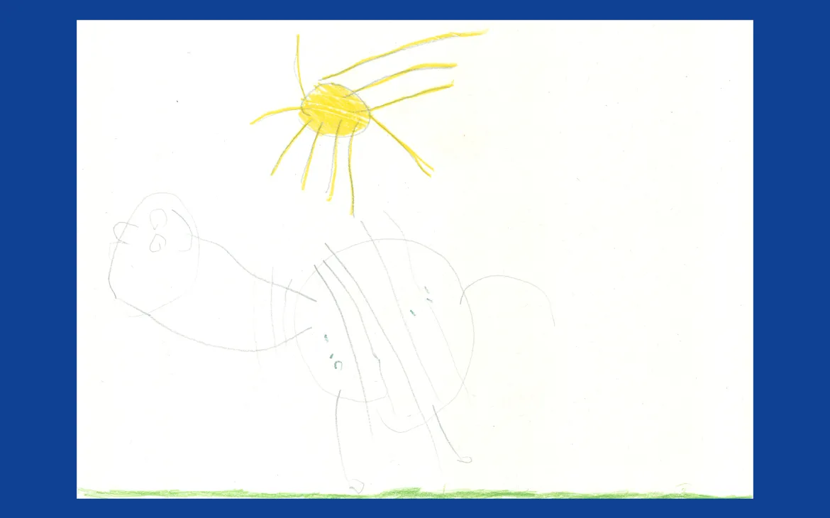 LiLu-Panda-Zeichnung Robin, 4 Jahre