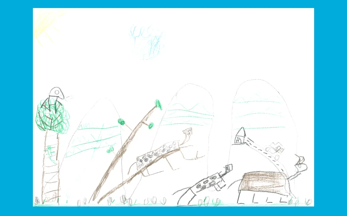 LiLu-Panda-Zeichnung Rocco, 6 Jahre