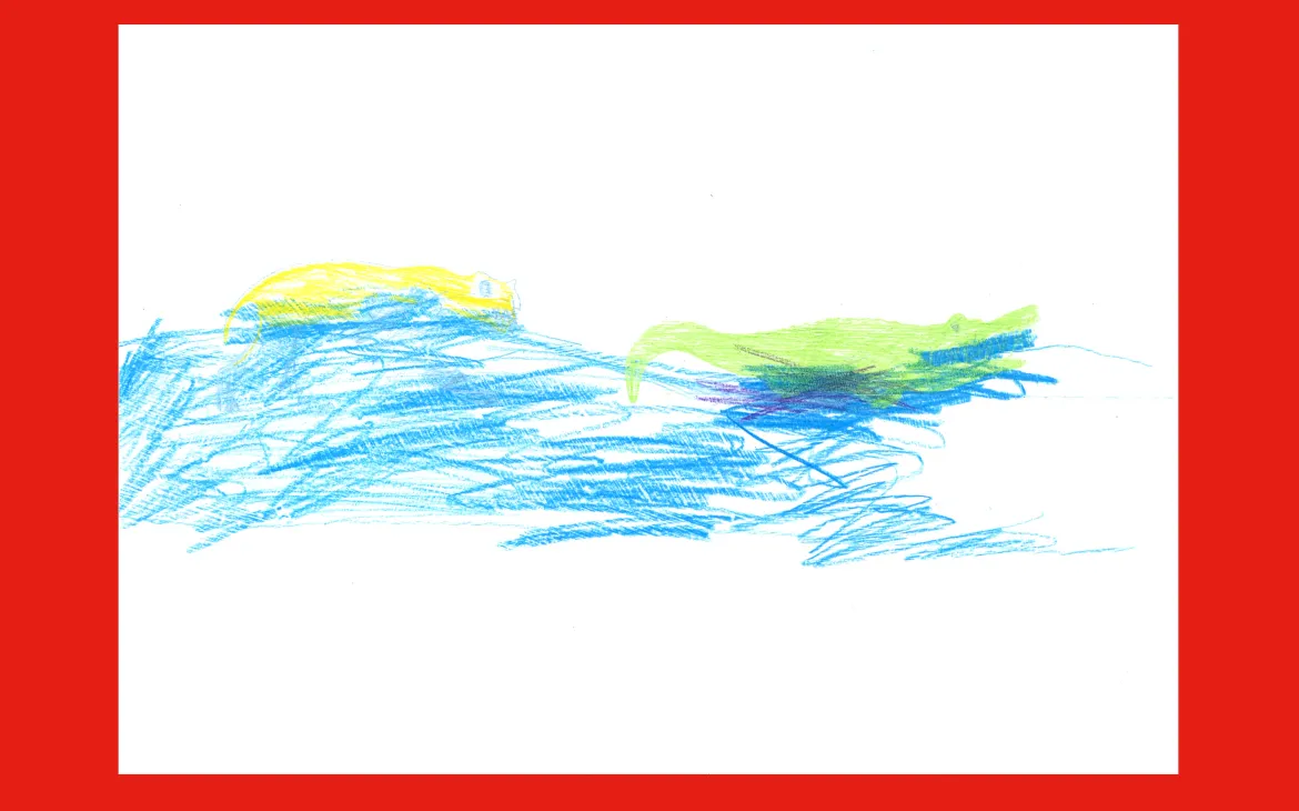 LiLu-Panda-Zeichnung Silvan, 5 Jahre