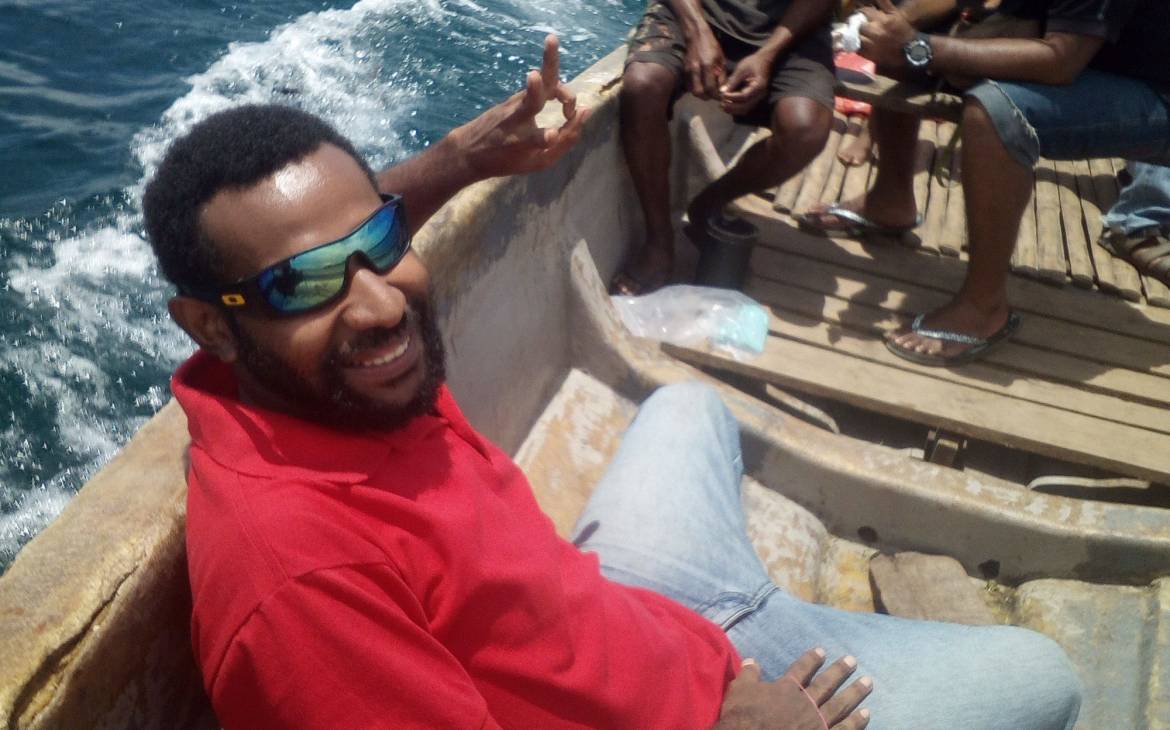 Jack on boat