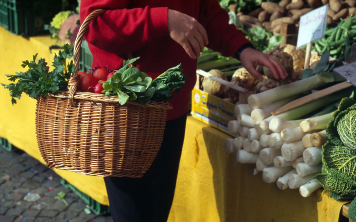 Gemüse und Früchtemarkt in Zürich